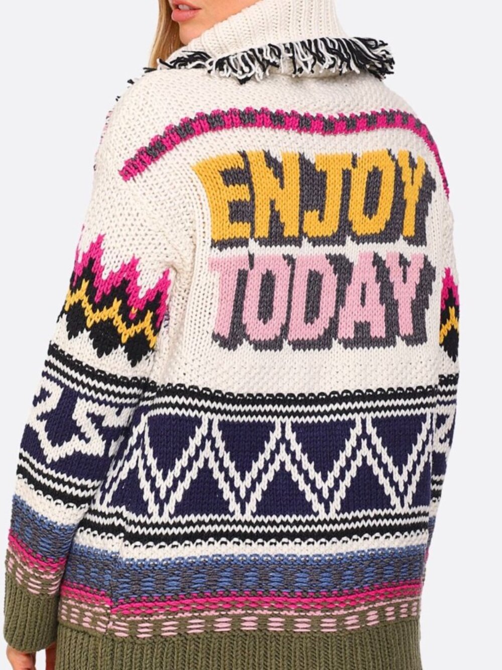 Zadig and Voltaire Ella Fringed Wool Cardigan